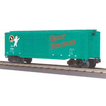 Mikes Train Hou MTH3074791 O-27 40' Double Door Box, GN