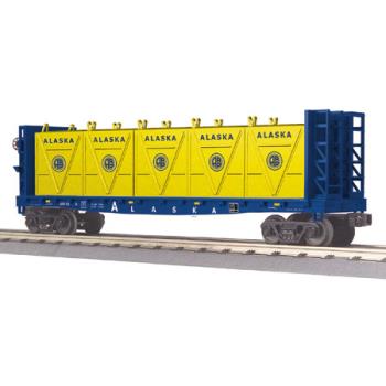 Mikes Train Hou MTH3076564 O-27 Bulkhead Flat w/LCL Containers, ARR