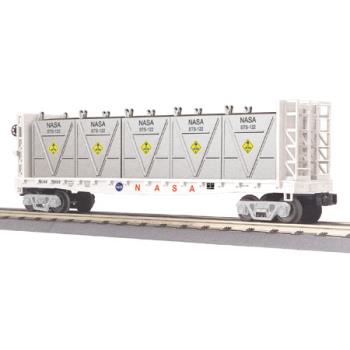 Mikes Train Hou MTH3076565 O-27 Bulkhead Flat w/LCL Containers, NASA