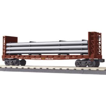 Mikes Train Hou MTH3076591 O-27 Bulkhead Flat w/Pipe Load, TTX