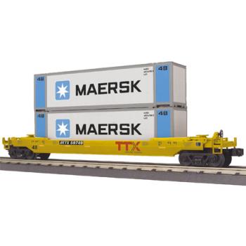 Mikes Train Hou MTH3076599 O-27 Husky Stack Car, TTX