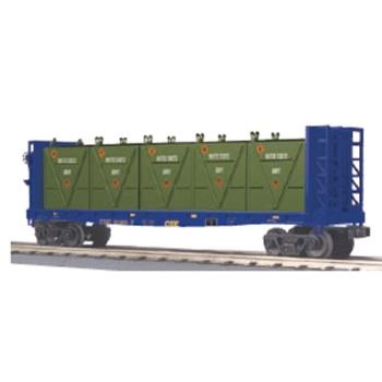 Mikes Train Hou MTH3076602 O-27 Flat w/ Bulkheads & LCL Containers, CSX