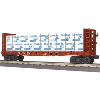 Mikes Train Hou MTH3076613 O-27 Bulkhead Flat w Lumber Load, CR