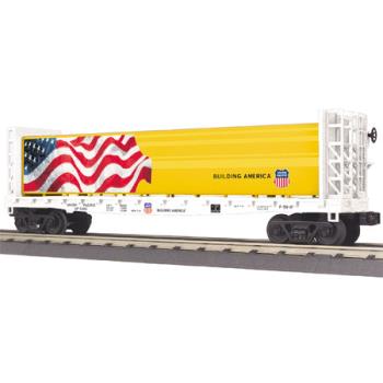 Mikes Train Hou MTH3076615 O-27 Bulkhead Flat w/Load, UP