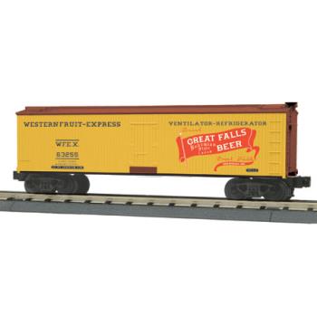 Mikes Train Hou MTH3078175 O-27 40' Wood Reefer, Great Falls Beer