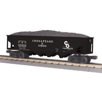 Mikes Train Hou MTH3079426 O-27 Hopper w/Operating Coal Load, C&O