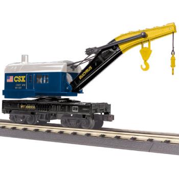 Mikes Train Hou MTH3079435 O-27 Crane Car, CSX