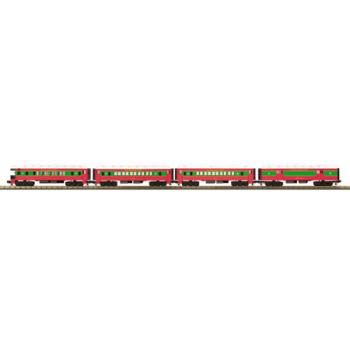 Mikes Train Hou MTH336265 O-27 Madison Passenger Set, Christmas (4)