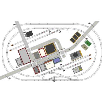 Mikes Train Hou MTH451107 O ScaleTrax Layout Package 7, 6x10 (DS)