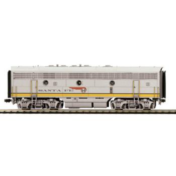 Mikes Train Hou MTH8021160 HO F7B w/NMRA Socket, SF/Yellow Bonnet #345B