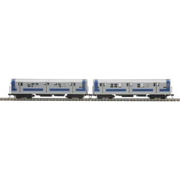 Mikes Train Hou MTH8023463 HO R-17 Subway Dummy, MTA/Blue/Silver (2)