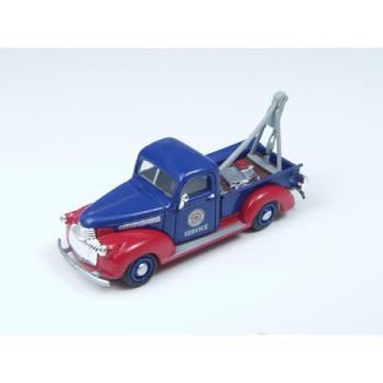CLASSIC METAL W MWI30402 HO 1941-46 Chevy Wrecker Truck, Red Crown Towing