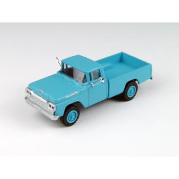 CLASSIC METAL W MWI30451 HO 1960 Ford F-100 4x4 Pickup, Caribbean Turquoise