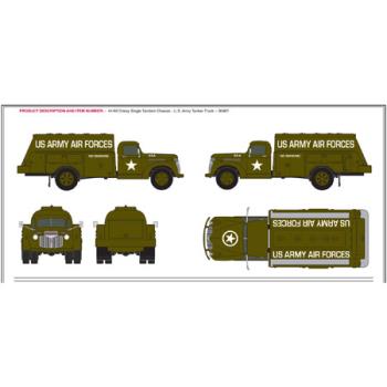 CLASSIC METAL W MWI30467 HO 1941-1946 Chevy Tank Truck, USARM