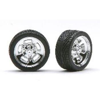 PEGASUS HOBBIES PGH1277 Chrome Hella's w/Tires (4)