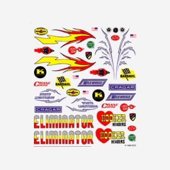 PINECAR PIN314 HOT ROD DECAL SET FOR PINE CARS