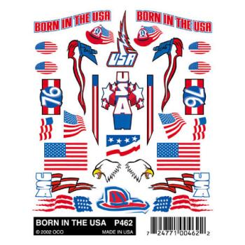 PINECAR PIN462 BORN IN THE USA DECAL KIT PINE CAR