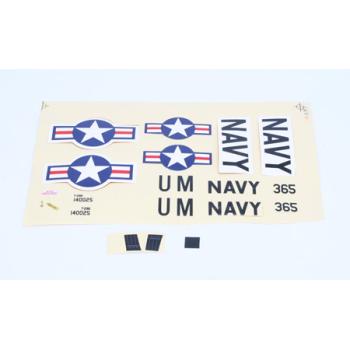 Parkzone PKZU1502 Decal Sheet: UM T-28