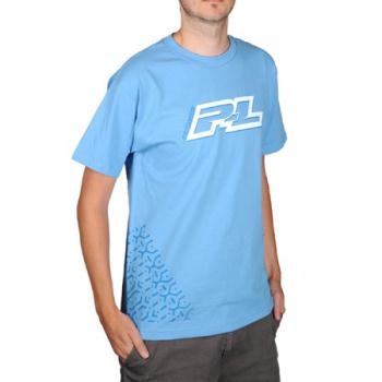 Pro-line Racing PRO999503 Pro-Line Treads Light Blue T-Shirt, Large