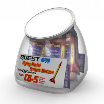 Quest Aerospace QUS5767 C6-5 Single Rocket Motor HAZS