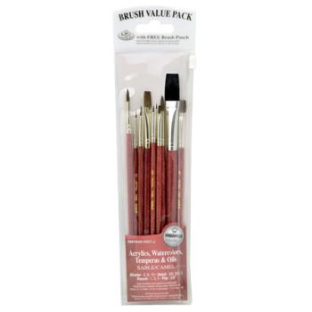 Royal & Langnic RBMRSET9153 Value Brush Set-10pc Sable/Camel Set 2