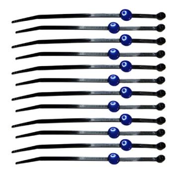 Rc-lights RCL79812 Tie Caps, Blue with Zip Ties (12 )