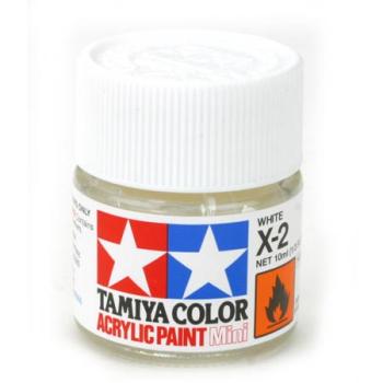 TAMIYA TAM81502 X-2 WHITE ACRYLIC GLOSS PAINT