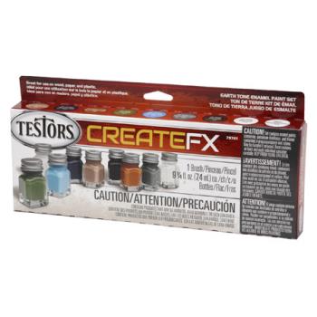 TESTORS TES79701 FX Enamel Paint Set 9 Earthtone , Tri