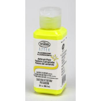 TESTORS TES9464 Aztek Airbrush Paint-Fluorescent Yellow Acrylic