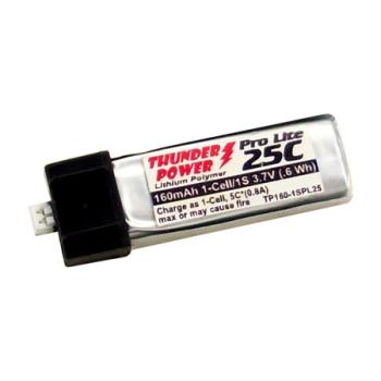 Thunder Power B THP1601SL25UM 160 Mah 1S 25C ULTRAMICRO 25C 3.7V MICRO