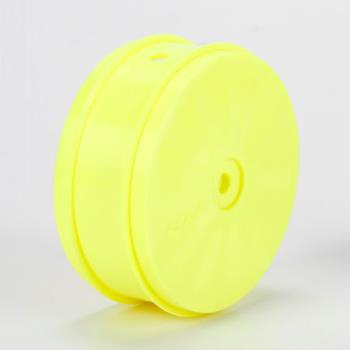 Team Losi Racin TLR43014 61mm Front Wheel, 12mm Hex, Yellow (2): 22-4