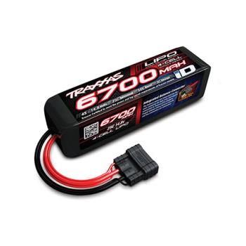 TRAXXAS TRA2890X 4S "Power Cell" (14.8V/6700mAh) 25C LiPo Battery w/iD Traxxas Connector