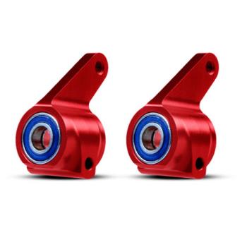 TRAXXAS TRA3636X Aluminum Steering Blocks Red w/Ball Bearings (2)