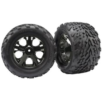 TRAXXAS TRA3669A Talon Front Tires w/All-Star Wheels (2) (Black Chrome)