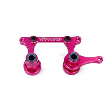 TRAXXAS TRA3743P Aluminum Steering Bellcrank, Drag Link & 5x8mm Ball Bearings (Pink)