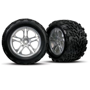 TRAXXAS TRA5174A Split Spoke Wheel w/Talon Tire 3.8" (2): TMX, Revo