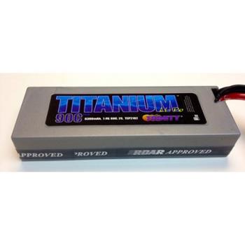 Trinity/epic TRITEP2102 Titanium Racing 6300mAh LiPo, 7.4v, 2s 60c :Deans