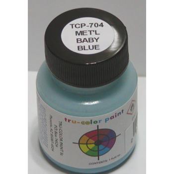 Tru-Color Paint TUP704 Metallic Baby Blue, 1oz