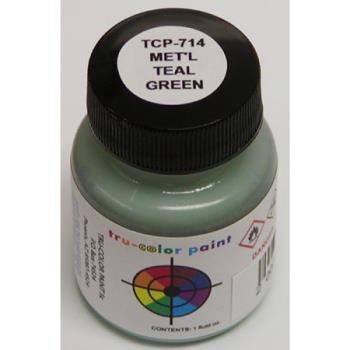 Tru-Color Paint TUP714 Metallic Teal Green, 1oz