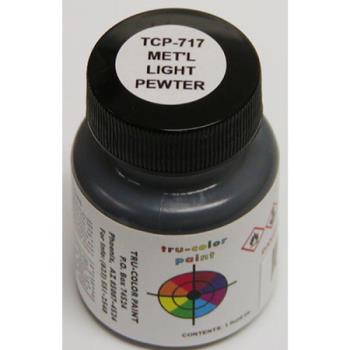 Tru-Color Paint TUP717 Metallic Light Pewter, 1oz