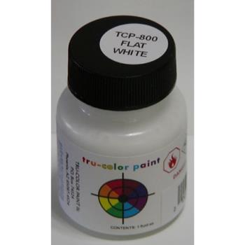 Tru-Color Paint TUP800 Brushable Flat White, 1oz