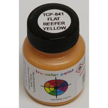 Tru-Color Paint TUP841 Brushable Flat Reefer Yellow, 1oz