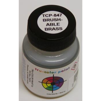 Tru-Color Paint TUP847 Brushable Flat Brass, 1oz