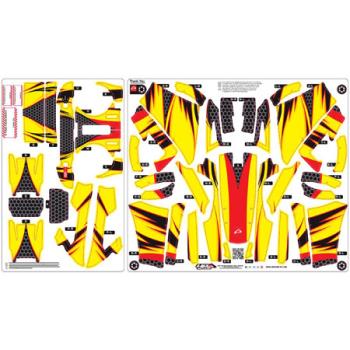 Upgrade RC UPG8205 Upgrade Chroma Skin - Jinx Red and Yellow