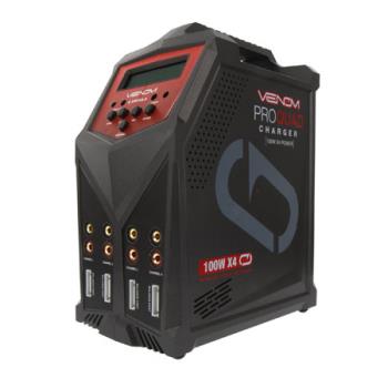 Venom Group In VNR0686 Pro Quad 100W 7A 4-Port AC/DC Battery Charger