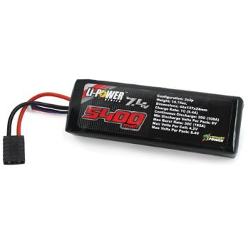 Venom Group In VNR15008 20C 7.4V 5400mAh 2S2P LiPo: UNI Plug