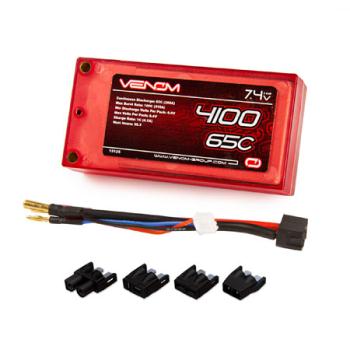 Venom Group In VNR15125 65C 2S1P 4100mAh 7.4v LiPO Shorty Pack ROAR : UNI