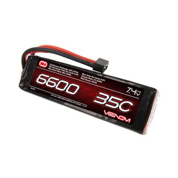 Venom Group In VNR15172 35C 7.4V 6600mAh 2S LiPO Battery, Universal Plug