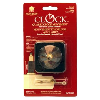 WALNUT HOLLOW WHFTQ700P MINI CLOCK MOVEMENT 3/4"" 3/4"" 3 PEICE