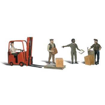 WOODLAND SCENIC WOOA2192 N Workers w/Forklift